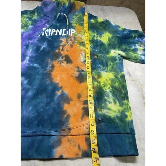 Ripndip Hooded Sweatshirt Men’s L Tie Dye Kangaroo Pocket - Picture 8 of 12